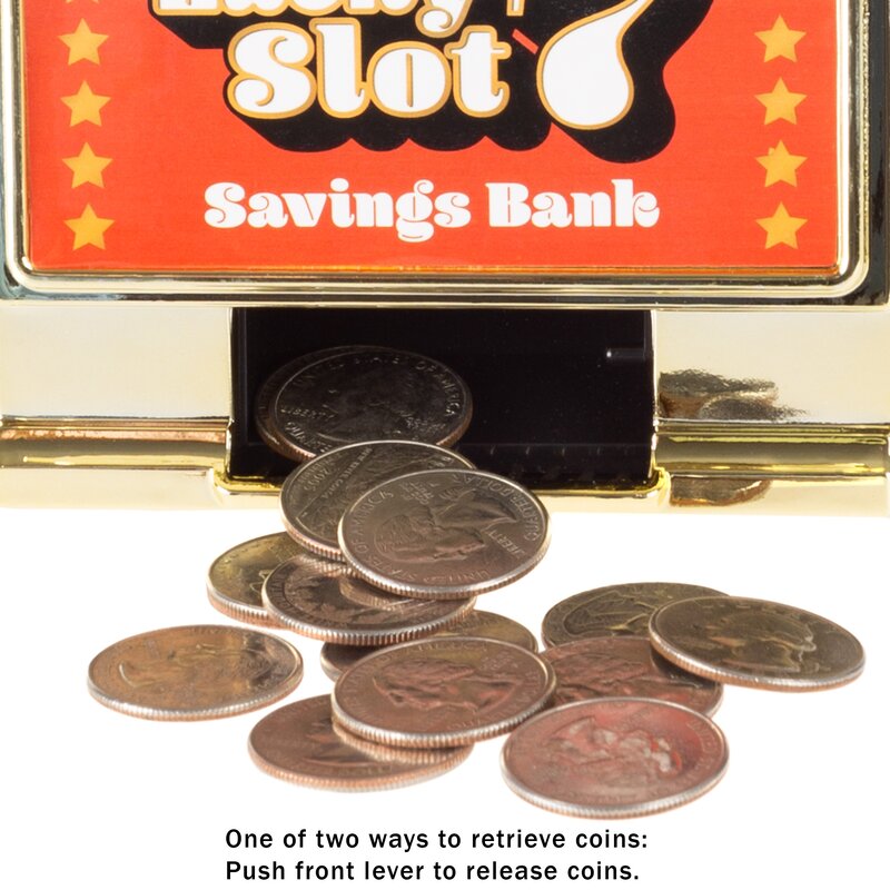 New Slot Machine With Bowl Full Of Coins